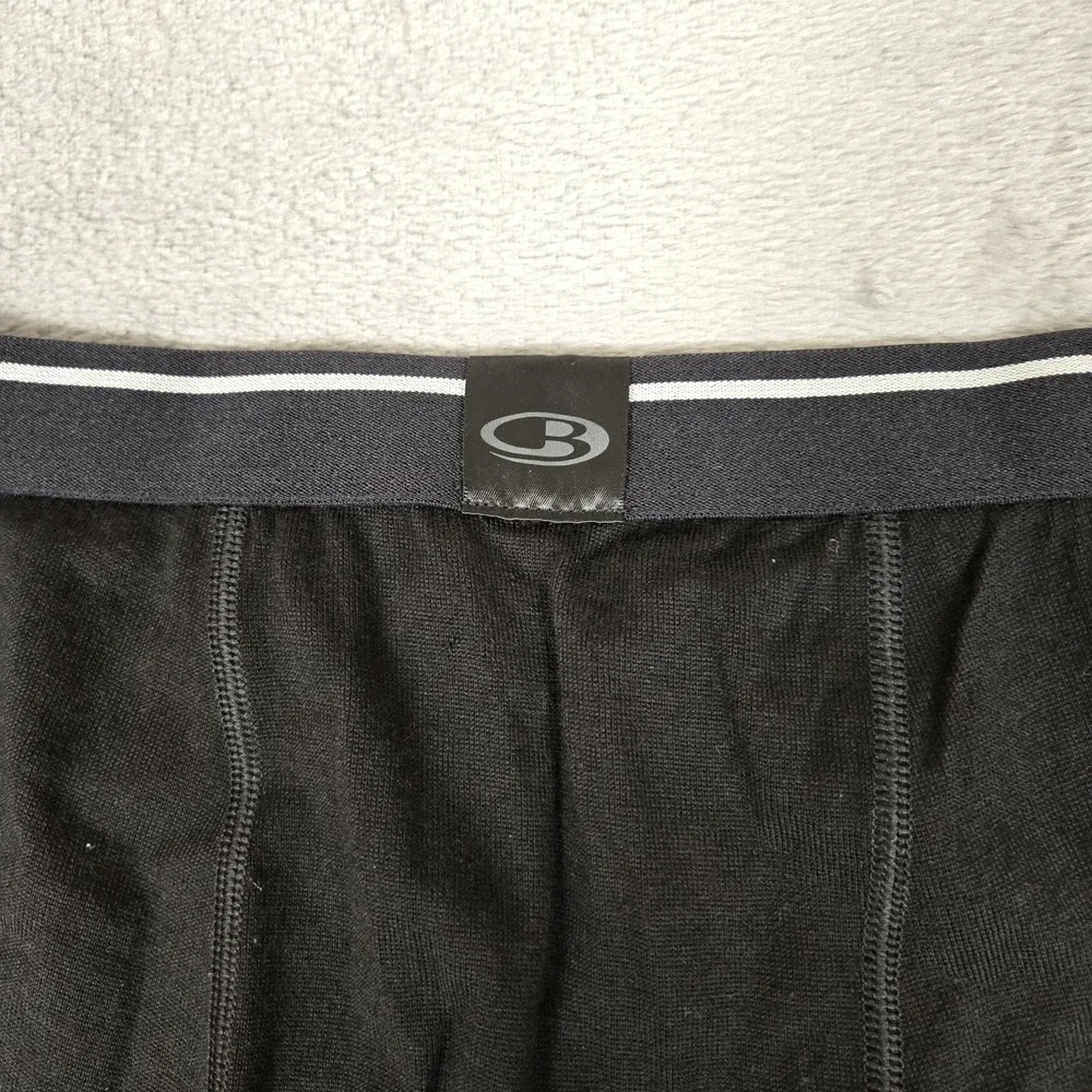 Icebreakers Pants Mens 2XL Black Merino Wool Baselayer BodyFit 260Thermal